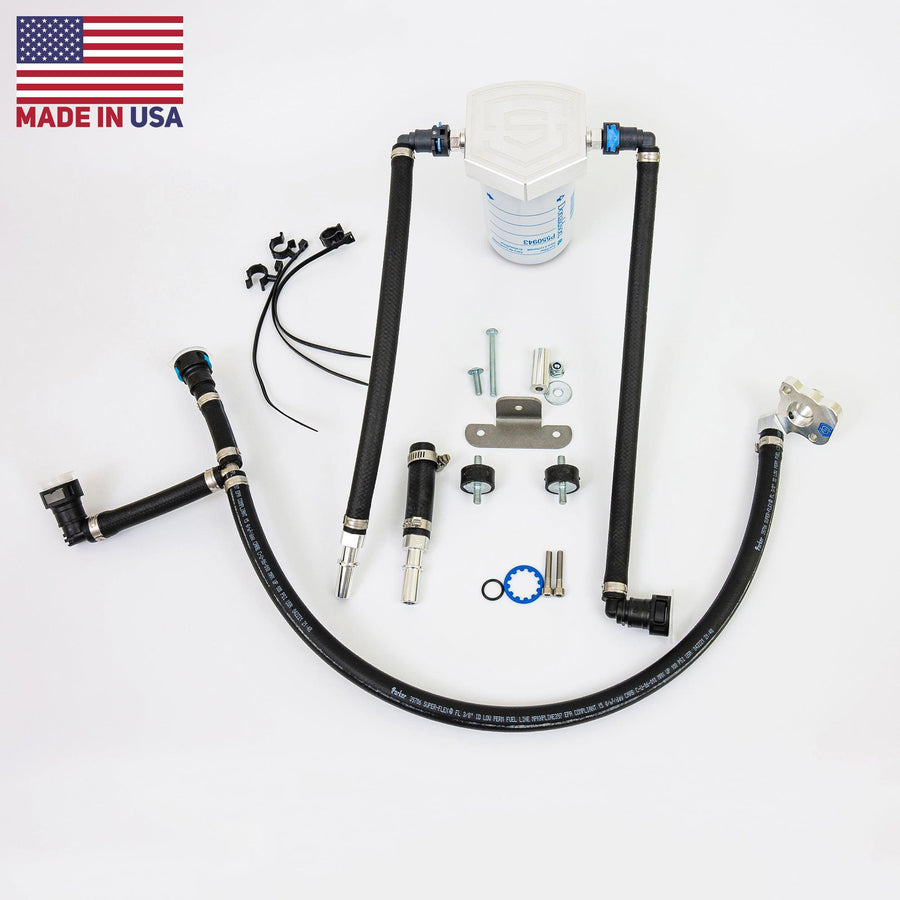2011-2024 Powerstroke Gen2.1 CP4 Bypass Kit w/ Return Filter Assembly